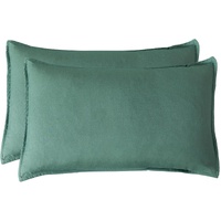 Bamboo Microfibre Standard Pillowcase x2 (one pair) - Green