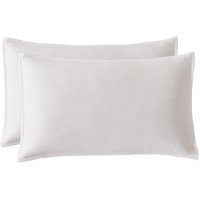 Bamboo Microfibre Standard Pillowcase x2 (one pair) - White