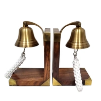 Brass Bookend - Anchor Bell