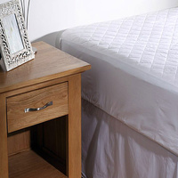 Georges Fine Linens 100% COTTON Quilted Mattress Protector 35cm Wall SINGLE