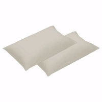 500TC Pair of Cotton Standard Pillowcases Chocolate