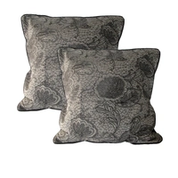 Accessorize Pair of Trudie Lace European Pillowcases Pink