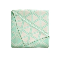 Wellington 100% Cotton Knitted Throw Rug Grey