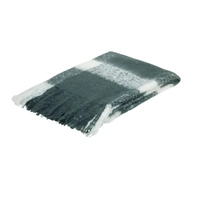Charcoal and White