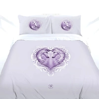 White Unicorn Quilt Cover Set King
