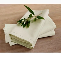 Rans Set of 4 Cotton Hemstitch Napkins - White
