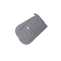 Rans Herringbone Charcoal Cotton Set of 2 Oven Gloves
