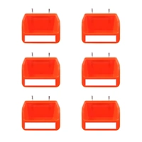 6Pc Pegboard Bins Peg Board Parts Storage With Steel Hooks Tools Organiser Tray