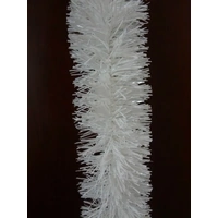 5x 2.5m Christmas Tinsel Xmas Garland Sparkly Snowflake Party Natural Home Dcor, Traditional White