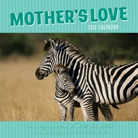 Mother's Love - 2024 Square Wall Calendar Pets Animals 16 Months Premium Planner