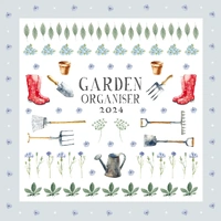 Garden Organiser - 2024 Square Wall Calendar 16 Months School Floral Planner