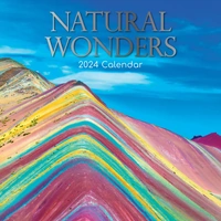 Natural Wonders - 2024 Square Wall Calendar 16 Months Planner Xmas New Year Gift