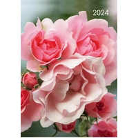 Roses - 2024 A5 Padded Cover Diary Premium Planner Book Christmas New Year Gift