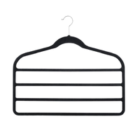 3pcs Velvet Clothes Hangers Grey