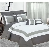 10 piece comforter and sheets set queen charcoal