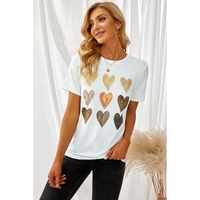 Azura Exchange Kind Heart Print T-shirt - 2XL
