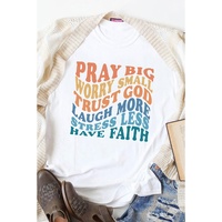 Azura Exchange Faith Inspired Words Print T-Shirt - 2XL