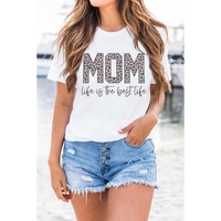 Azura Exchange Leopard Print Graphic T Shirt - M