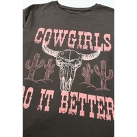 Azura Exchange COWGIRLS DO IT BETTER Graphic Print Oversized T Shirt - XL