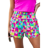 Azura Exchange Geometric High Waisted Athletic Shorts - XL