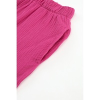 Azura Exchange Textured High Waist Ruffled Bell Bottom Pants - XL