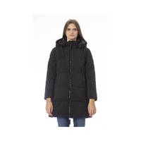 Baldinini Trend Women's Black Polyester Jackets & Coat - 2XL