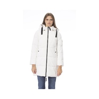 Baldinini Trend Women's White Polyester Jackets & Coat - XL