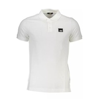 Cavalli Class Men's White Cotton Polo Shirt - M