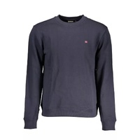Napapijri Men's Blue Cotton Sweater - S