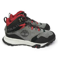 Timberland Mens Garrison Trail Waterproof Mid Hiking Boots High Top - Dark Grey - US 8