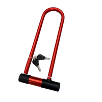 Bicycle Hardware U Lock Heavy Duty Keyed Bike Long - Assorted Colours