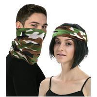 Multi Functional Tube Bandana Head Scarf Face Cover Mask Camo - Army Camouflage
