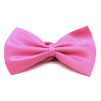 Mens BOW TIE Wedding Tuxedo  Formal Bestman Necktie Classic Plain Party - Pink