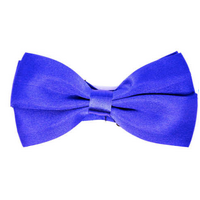 Mens BOW TIE Wedding Tuxedo Formal Bestman Necktie Classic Plain Party Pre-tied - Blue
