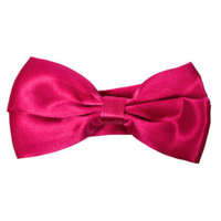 Mens BOW TIE Wedding Tuxedo Formal Bestman Necktie Classic Plain Party  - Burgundy