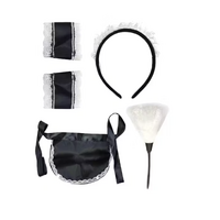 5pcs French Maid Costume Accessory Set Party Halloween Nurse
