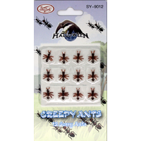 MINI FAKE ANTS Trick Halloween Scary Creepy Joke Prank Small Gag Toy Bug - 72 Ants