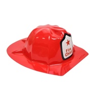 KIDS FIREMAN HAT Fire Chief Party Cap Helmet Costume Dress Up Halloween Firemans