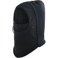 Windproof Thermal Fleece Balaclava Beanie Hat Full Face Mask Ski - Black