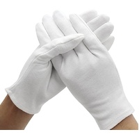 SANTA CLAUS GLOVES Xmas Christmas Magicians Debutant Debs Waiter Uniform Glove