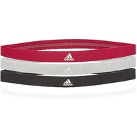 Adidas 3-Pack Sports Hair Bands Taining Stretch Headband - Black/Grey/Burgundy