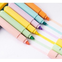6pcs Cute Mini Pastel Highlighters