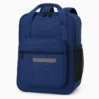 26L Leuts Backpack School Book Library Utility Carry Bag Backpack - Navy