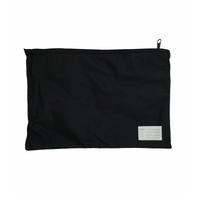 Leuts Twin Zip Jumbo Pencil Case Travel Bag Pouch Storage School Office Pen - Black