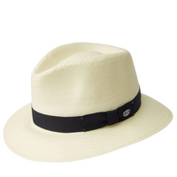 BAILEY Spencer Lite Straw Hat Summer Sun MADE IN USA Trilby Fedora 63200 - Natural - L