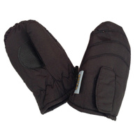 Kids Ski Gloves Mittens Waterproof Thermal Winter Snow Boys Girls Lined - Black - One Size (3-6 Years Old)