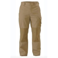 BISLEY Mens Razar Cordura Utility Pants Workwear Cotton Trousers Work BPU6110 - Khaki - 112R