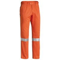 Bisley 3M Taped Original Work Pants Trousers - Orange - 82 Regular
