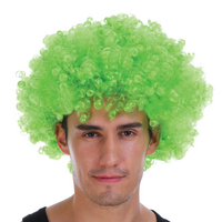 DELUXE AFRO WIG Curly Hair Costume Party Fancy Disco Circus 70s 80s Dress Up - Green