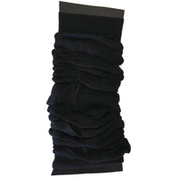 LEG WARMERS Knitted Womens Neon Party Knit Ankle Fluro Dance Costume 80s Pair - Black